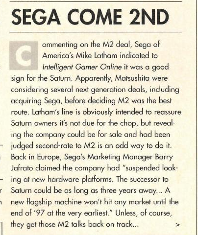 File:3DO Magazine(UK) Issue 7 Dec Jan 95-96 News - Sega Come 2nd.png