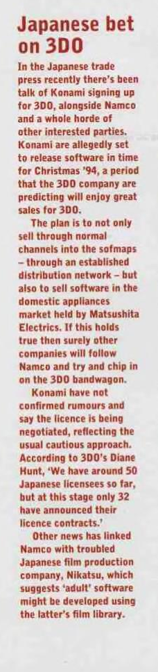 Thumbnail for File:Edge Magazine(UK) Issue 2 Nov 93 News - Japanese Bet on 3DO.png