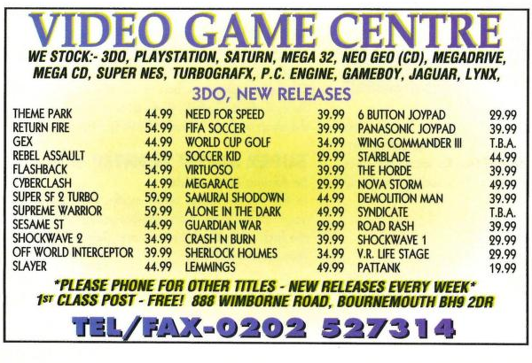File:Video Game Centre Ad 3DO Magazine (UK) Feb Issue 2 1995.png