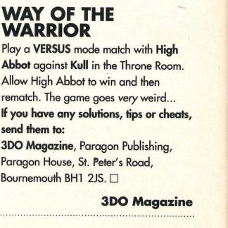 File:3DO Magazine(UK) Issue 4 Jun Jul 1995 Tips - Way Of The Warrior.png