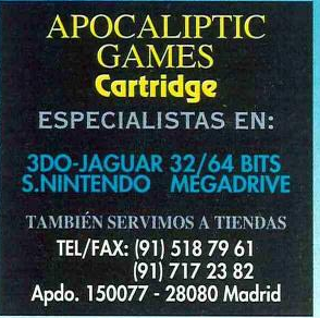 File:Hobby Consolas(ES) Issue 40 Jan 1995 Ad - Apocaliptic Games.png