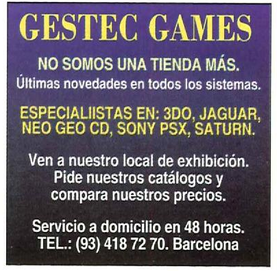 File:Hobby Consolas(ES) Issue 42 Mar 1995 Ad - Gestec Games.png