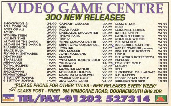 File:3DO Magazine(UK) Issue 10 May 96 Ad - Video Game Centre.png