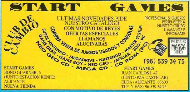 File:Hobby Consolas(ES) Issue 40 Jan 1995 Ad - Start Games.png