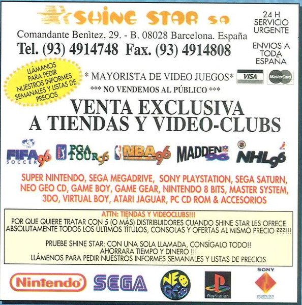 File:Hobby Consolas(ES) Issue 51 Dec 1995 Ad - Shine Star.png