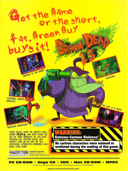 File:Brain Dead 13 Ad VideoGames Magazine(US) Issue 77 Jun 1995.png