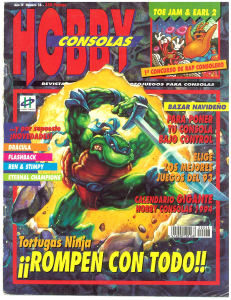 File:Hobby Consolas(ES) Issue 28 Jan 1994 Front.png