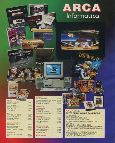 File:Arca Informatica Advert Game Power(IT) Issue 44 Nov 1995.png