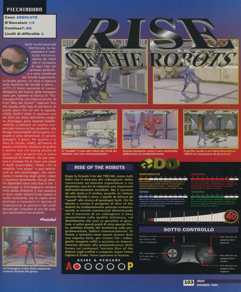 File:Rise of the Robots Review Game Power(IT) Issue 40 Jul 1995.png