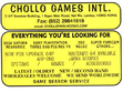 Chollo Games Advert