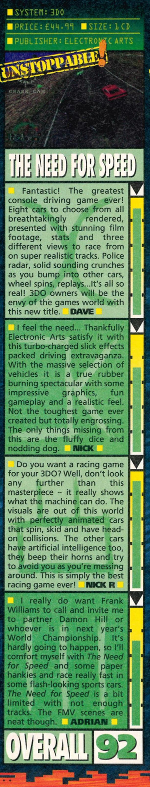 Thumbnail for File:The Need for Speed Review Games World UK Issue 8.png