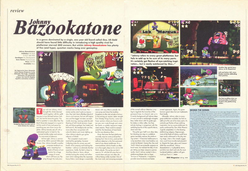 File:3DO Magazine(UK) Issue 10 May 96 Review - Johnny Bazookatone.png