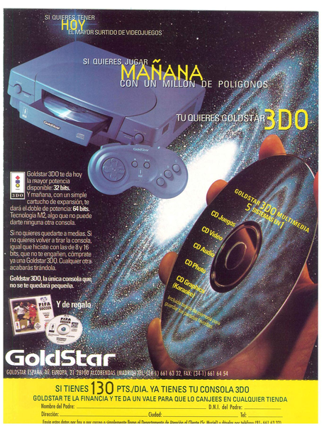 File:Hobby Consolas(ES) Issue 51 Dec 1995 Ad - Goldstar.png