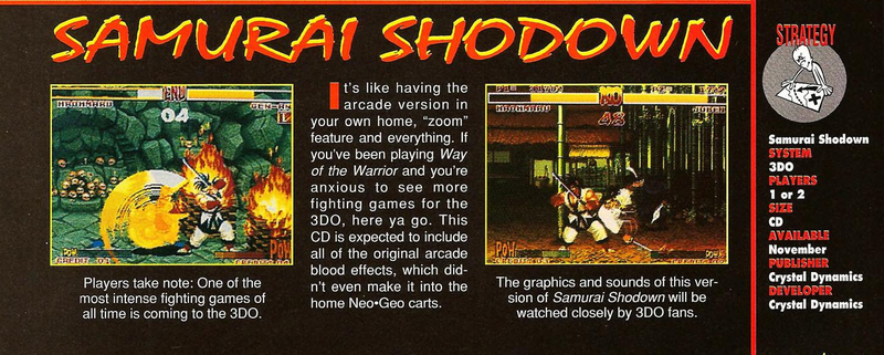 File:Samurai Shodown Preview VideoGames Magazine(US) Issue 70 Nov 1994.png