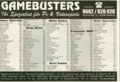 Video Games(DE) Issue 11-95 - Gamebusters Ad