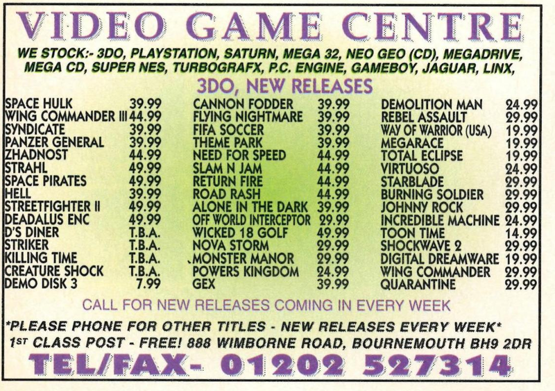 File:3DO Magazine(UK) Issue 5 Aug Sept 1995 Ad - Video Game Centre.png