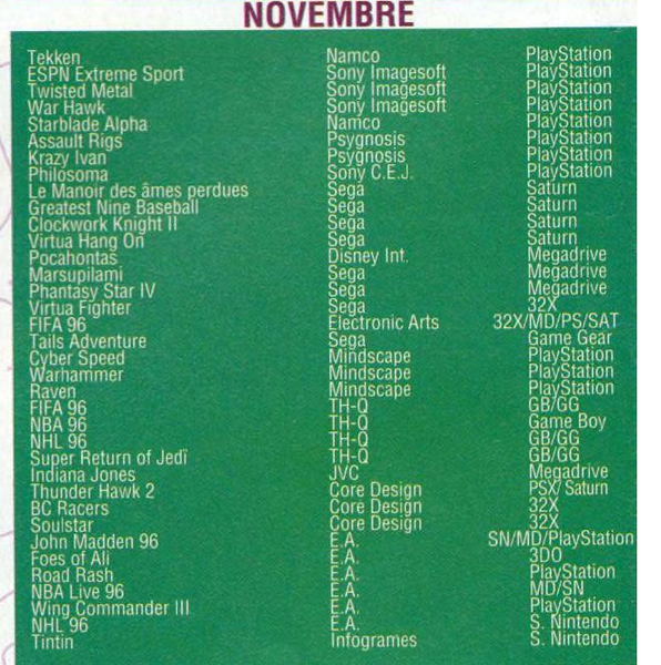 File:Joypad(FR) Issue 45 Sept 1995 News - Coming Soon November.png