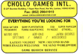 Chollo Games Advert