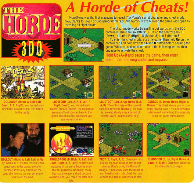 File:The Horde Tips VideoGames Magazine(US) Issue 70 Nov 1994.png
