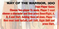 Way of the Warrior No 1 Tips