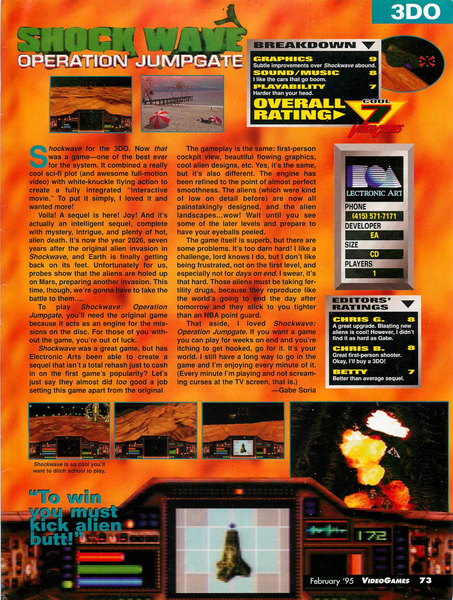 File:Shock Wave Operation Jumpgate Review VideoGames Magazine(US) Issue 73 Feb 1995.png