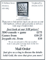 Solid Gold Games Centre Ad