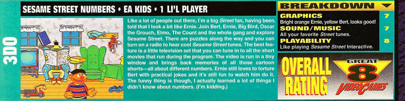 File:Sesame Street Numbers Review VideoGames Magazine(US) Issue 71 Dec 1994.png