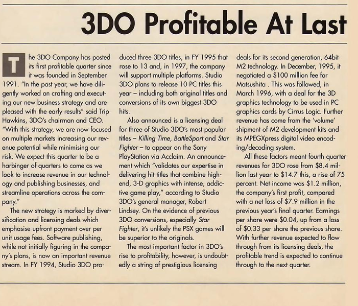 File:3DO Magazine(UK) Issue 12 Jul 96 News - 3DO Profitable at Last.png