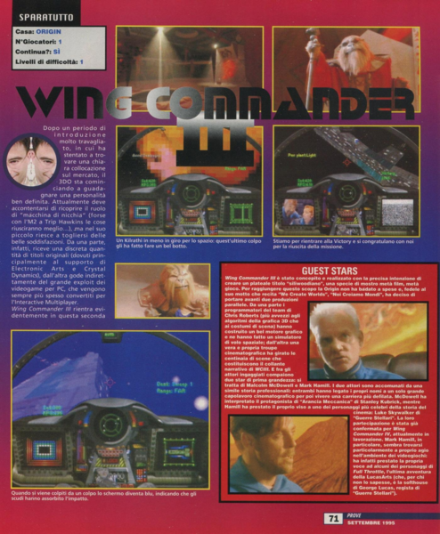 File:Wing Commander 3 Review Part 1 Game Power(IT) Issue 42 Sept 1995.png