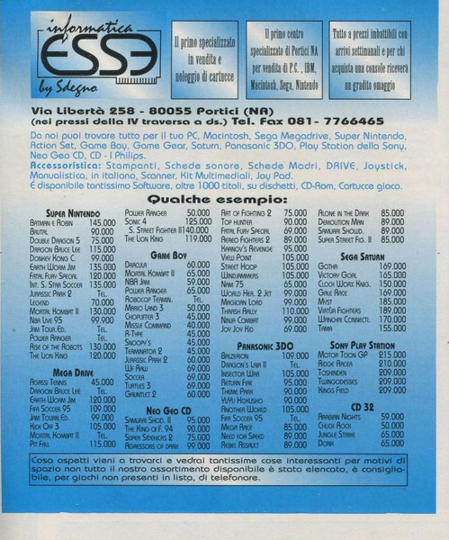 File:Informatica Esse Ad Game Power(IT) Issue 38 Apr 1995.png