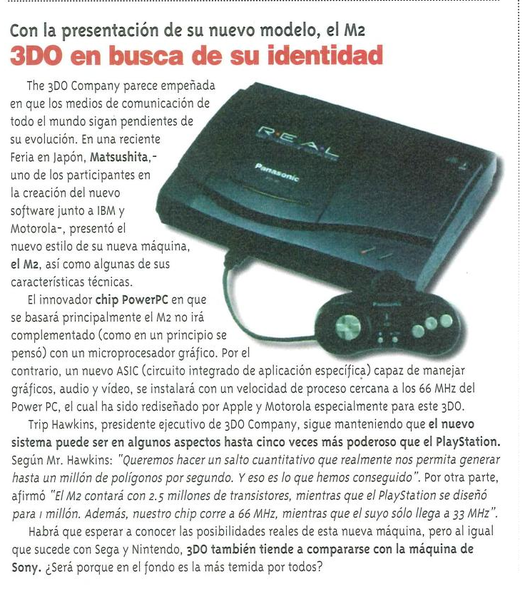 File:Hobby Consolas(ES) Issue 40 Jan 1995 Feature - Hitech Supplement M2 Overview.png