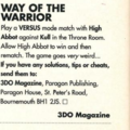 Way Of The Warrior Tips
