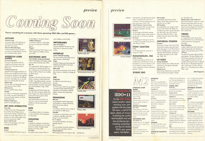 File:3DO Magazine(UK) Issue 10 May 96 Feature - Coming Soon.png