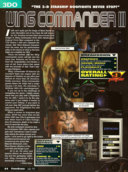 File:Wing Commander 3 Review VideoGames Magazine(US) Issue 78 Jul 1995.png