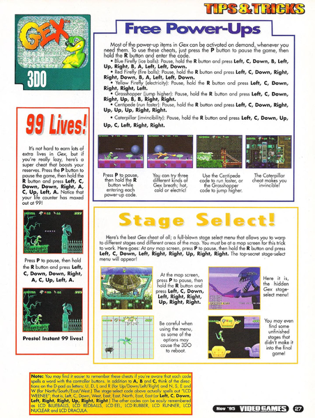 File:Gex Tips VideoGames Magazine(US) Issue 82 Nov 1995.png