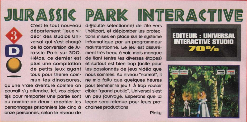 File:Joystick(FR) Issue 51 Summer 1994 Review - Jurassic Park Interactive.png
