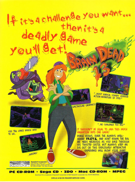 File:Brain Dead 13 Ad VideoGames Magazine(US) Issue 76 May 1995.png