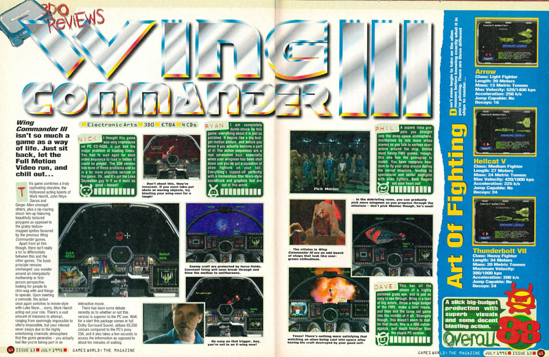 File:Wing Commander 3 Review Games World UK Issue 13.png