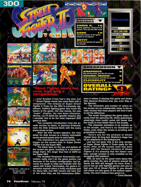 File:Street Fighter 2 Review VideoGames Magazine(US) Issue 73 Feb 1995.png