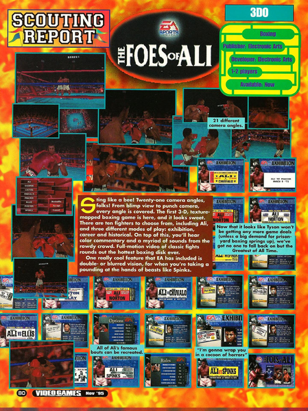 File:Foes Of Ali Preview VideoGames Magazine(US) Issue 82 Nov 1995.png