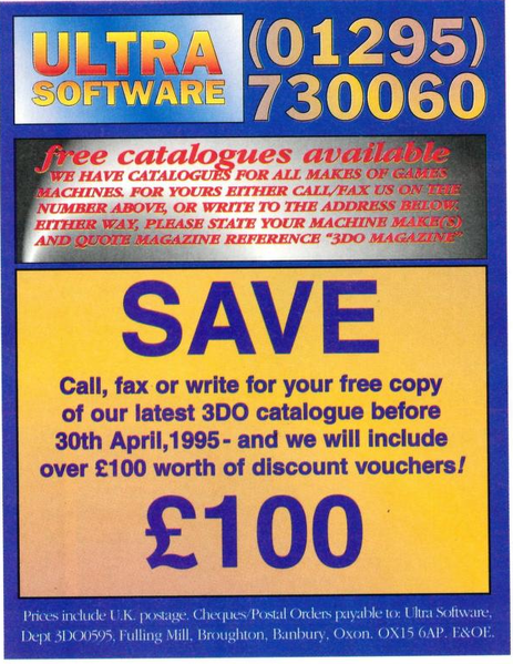 File:3DO Magazine(UK) Issue 3 Spring 1995 Ad - Ultra Software.png