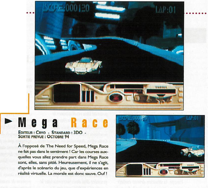 File:Joystick(FR) Issue 53 Oct 1994 News - ECTS 1994 - Mega Race.png