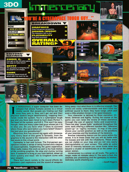 File:Immercenary Review VideoGames Magazine(US) Issue 77 Jun 1995.png