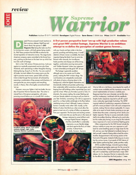 File:3DO Magazine(UK) Issue 4 Jun Jul 1995 Review - Supreme Warrior.png