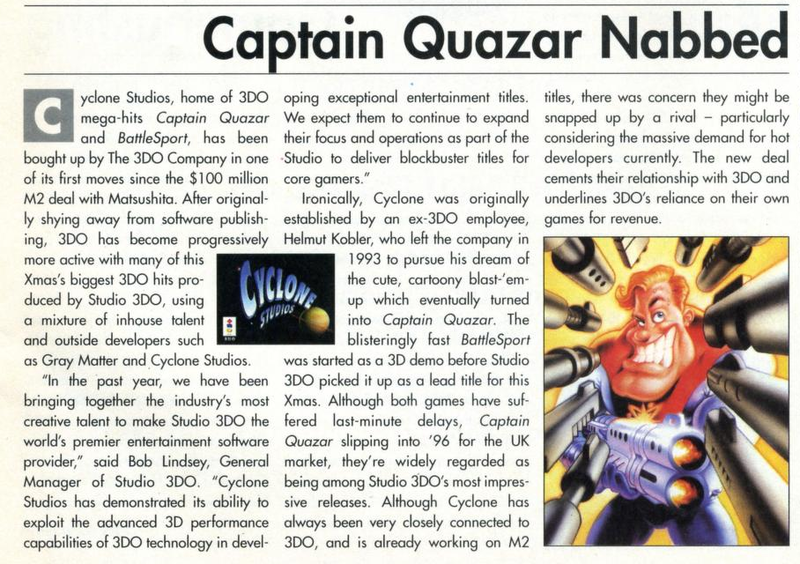 File:3DO Magazine(UK) Issue 8 Feb Mar 96 News - Captain Quazar Nabbed.png