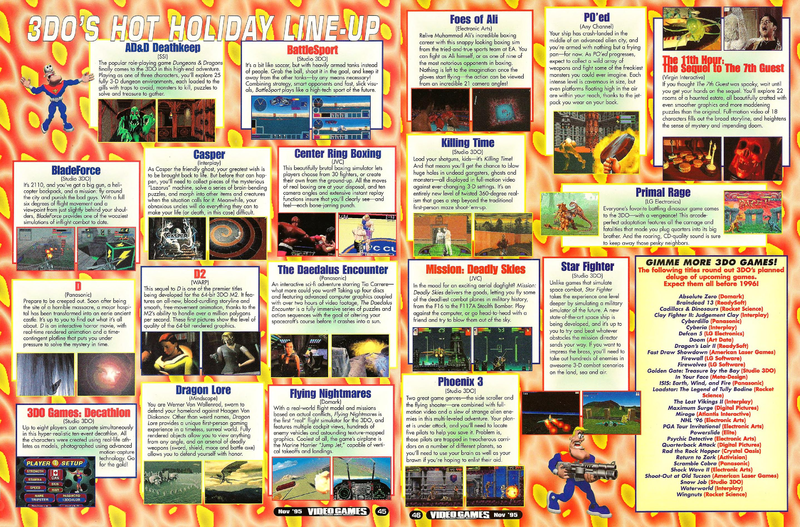 File:3DO Hot Holiday Line Up Feature VideoGames Magazine(US) Issue 82 Nov 1995.png