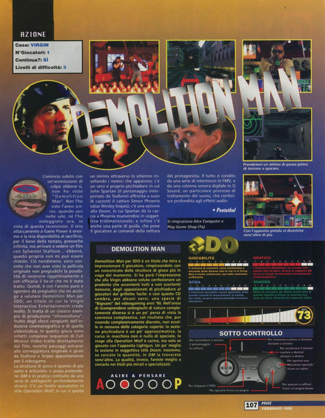 File:Demolition Man Review Game Power(IT) Issue 36 Feb 1995.png