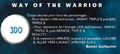 Way OF The Warrior Tips
