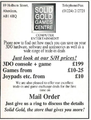 Solid Gold Games Centre Ad