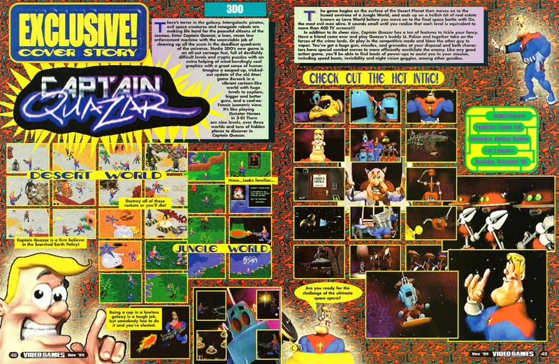 File:Captain Quazar Preview VideoGames Magazine(US) Issue 82 Nov 1995.png